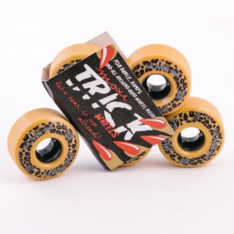 MOXI TRICK WHEELS  tan –  set of 4 wheels (55mm)