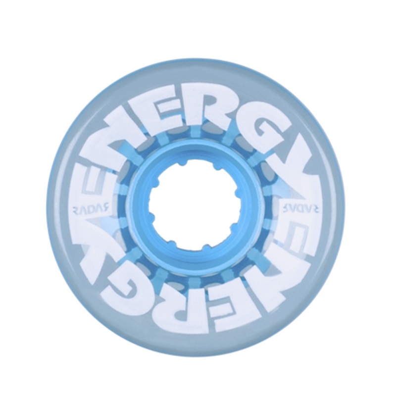 Radar Roller Skate Wheels Clear Blue (8) 57mm