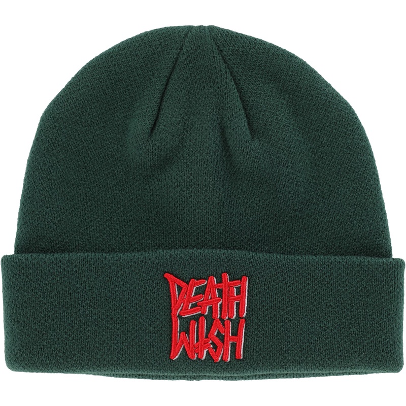 DEATHWISH – DEATHSTACK FOREST GREEN BEANIE