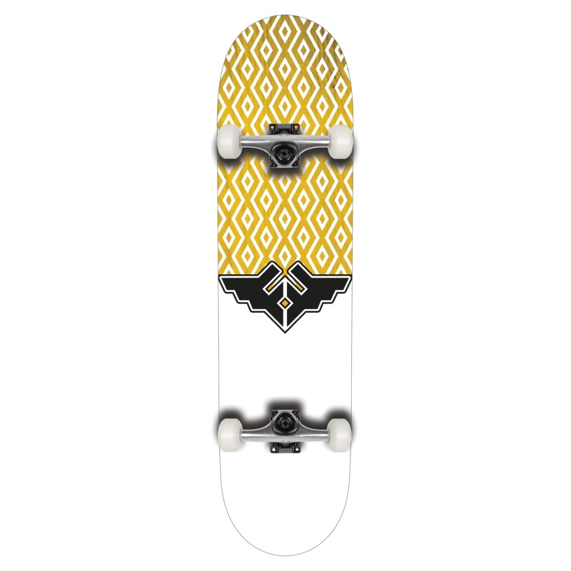 COMPLETE: Fracture Wings V5 BEGINNERS SKATEBOARD YELLOW 8