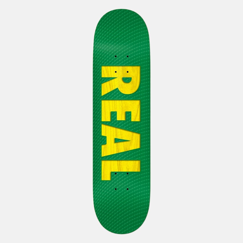 Real Skateboards – 8.38 Bold Series Skateboard Deck – Green