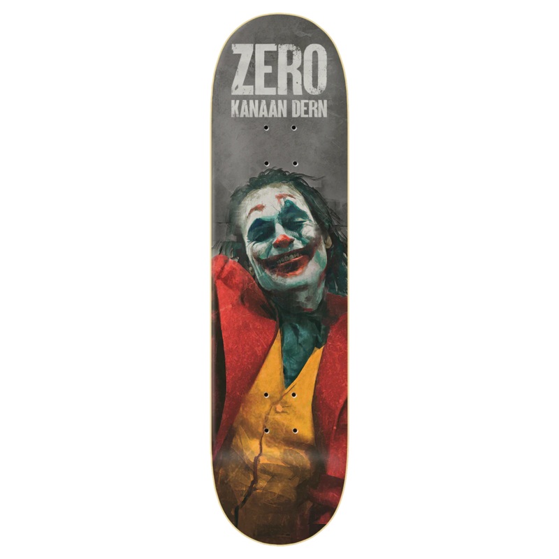 ZERO SKATEBOARDS: Kanaan Dern Joker Deck 8.25, 8.5