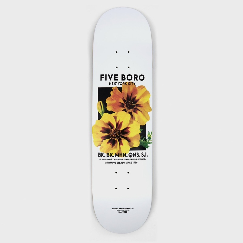 5Boro Skateboards – 8.25 Flower Seed Yellow Skateboard Deck