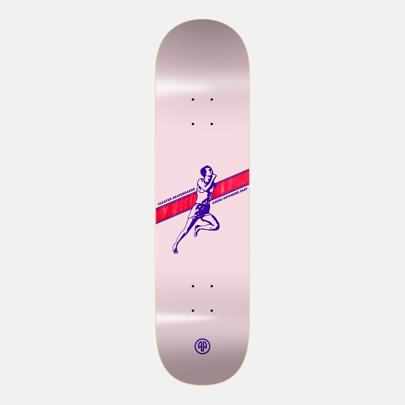 Cleaver Skateboards – 8.125 Going Nowhere Fast Deck – Pink