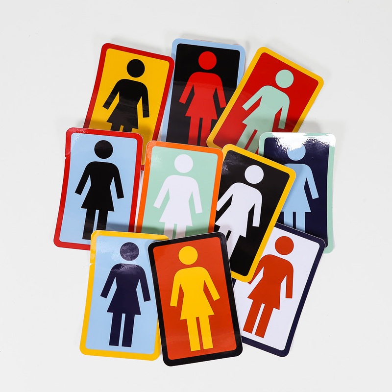 Girl Skateboards – OG Logo 6 Sticker – Random Colour