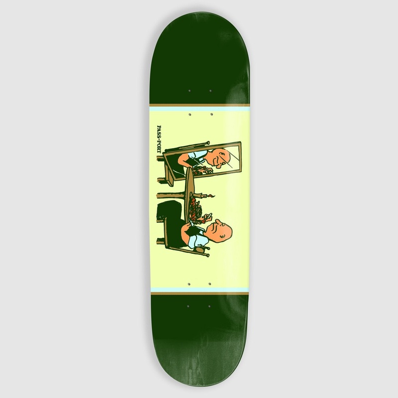 Pass Port Skateboards – 8.125 Dinner For One Unlucky In Love Series Deck (Green)