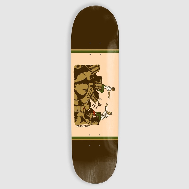 Pass Port Skateboards – 8.25 Date Night Unlucky In Love Series Deck (Brown)