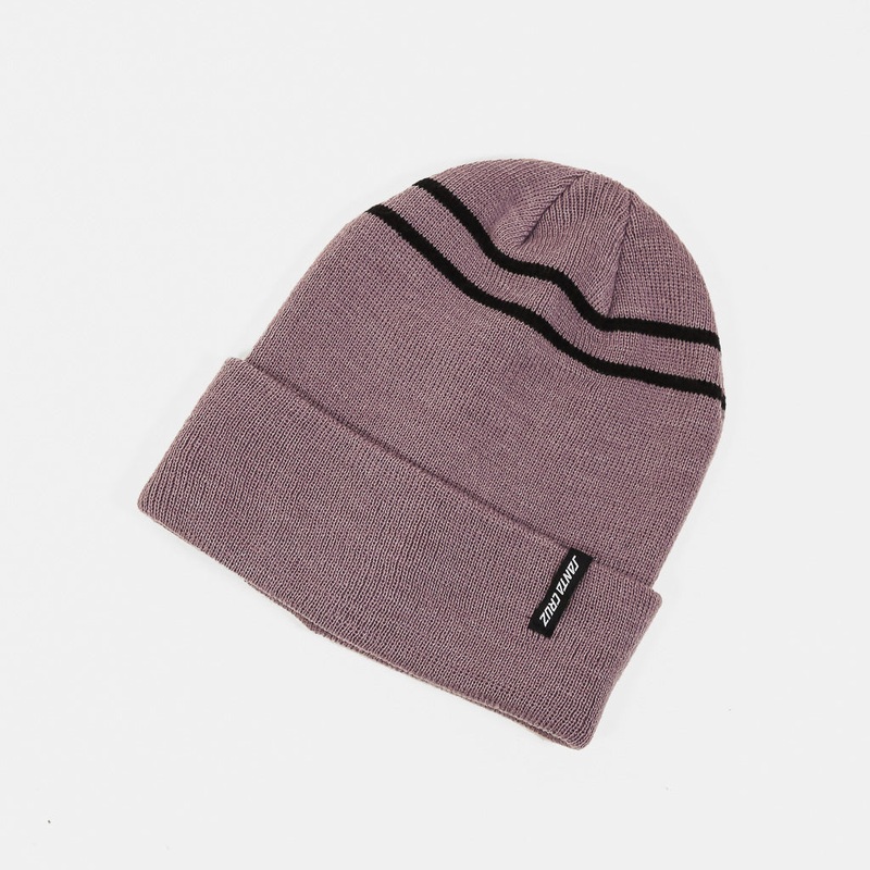 Santa Cruz – Double Stripe Beanie – Washed Grape