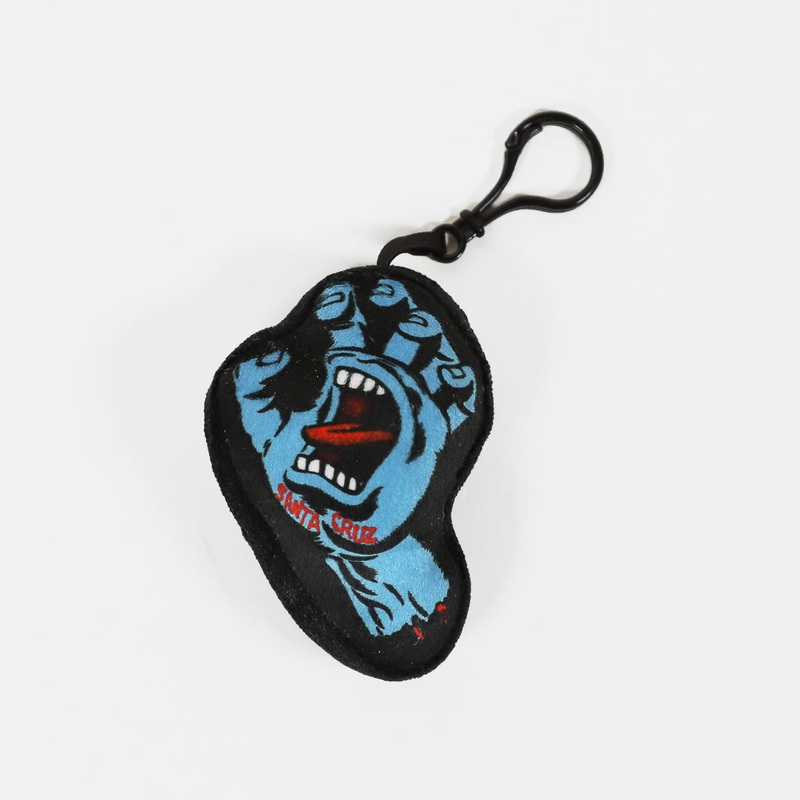 Santa Cruz – Screaming Hand Plush Charm – Black