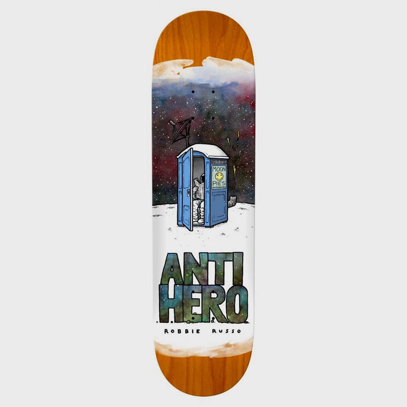 Anti Hero Skateboards – 8.62 Robbie Russo Space Junk Skateboard Deck – Various Stain