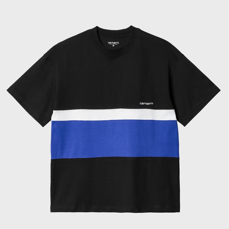 Carhartt WIP – Trin T-Shirt – Black / White / Lazurite
