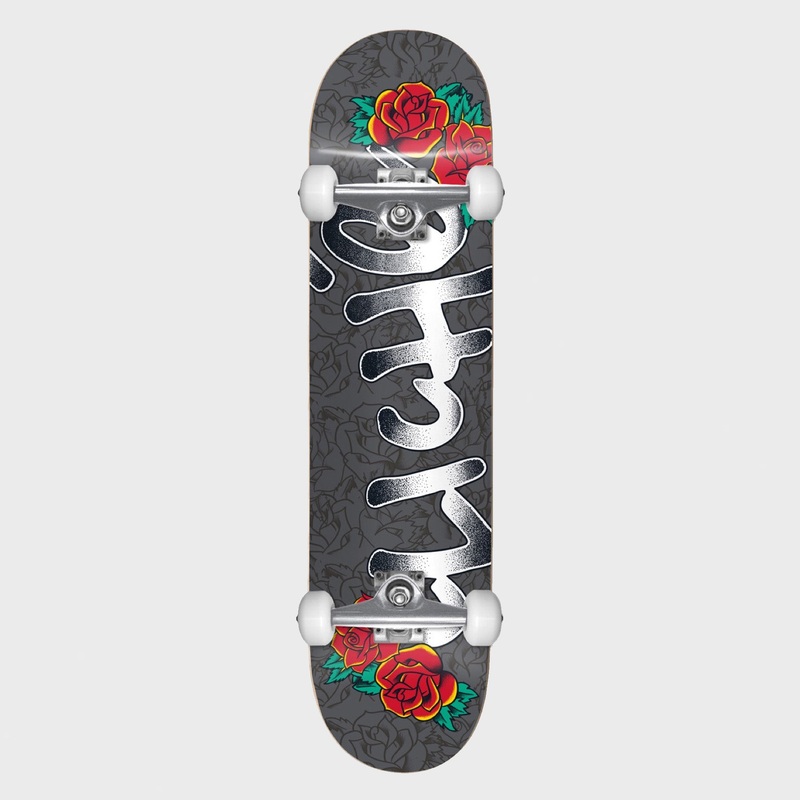 Cliche – 7.875 Traditional First Push Complete Skateboard – Black