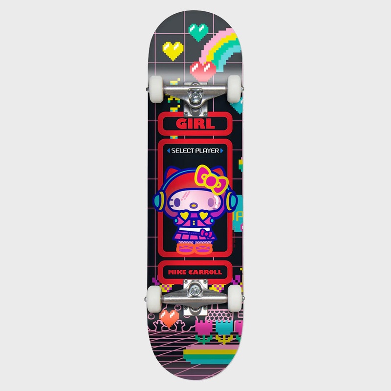Girl Skateboards – 7.75 Mike Carroll Kawaii Arcade Sanrio Complete Skateboard