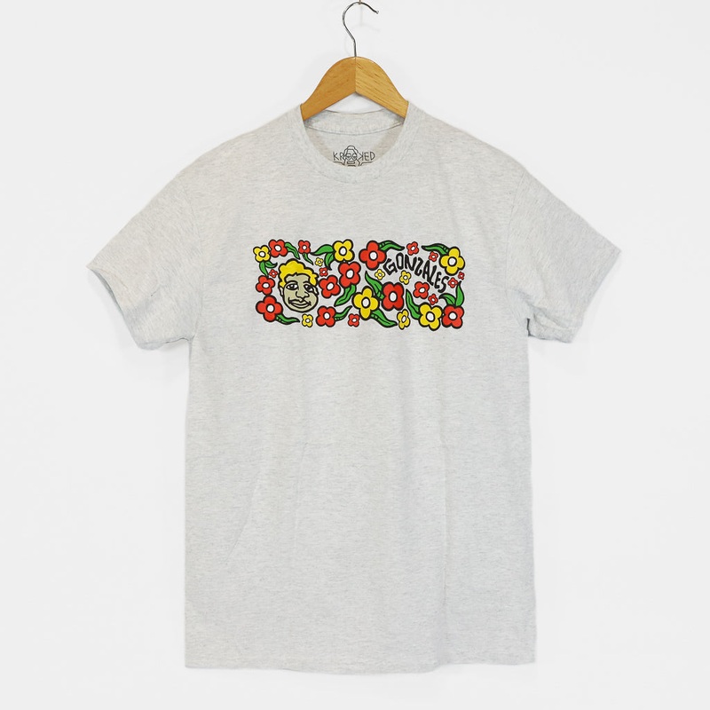Krooked Skateboards – Sweatpants T-Shirt – Ash Heather