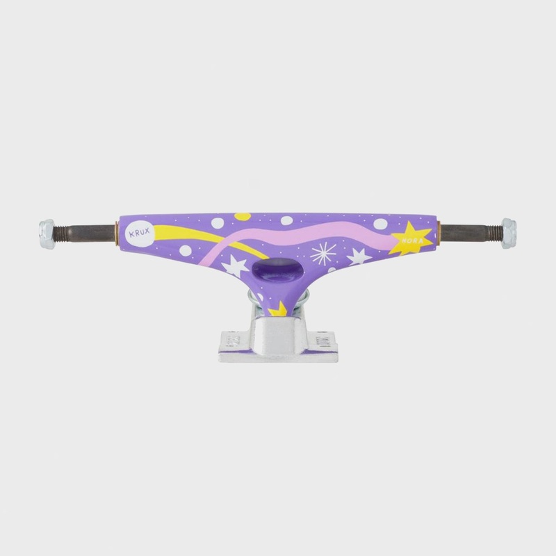 Krux Trucks – (Single) 8.25 K5 Nora Vasconcellos Dreams Standard Skateboard Truck – Purple