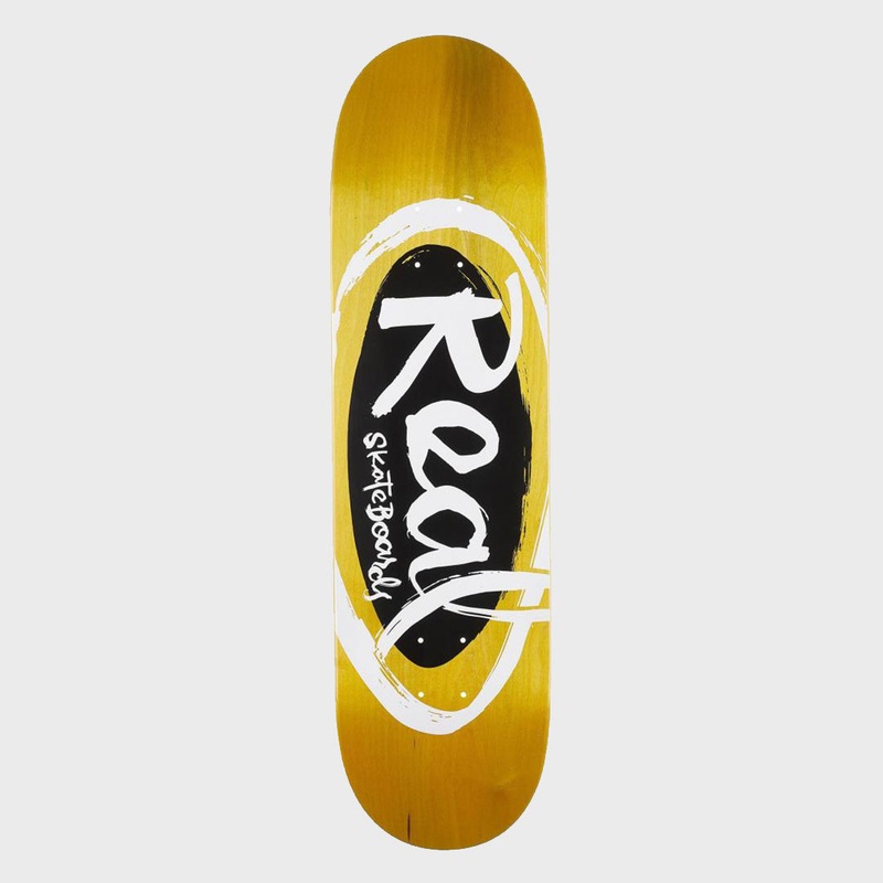 Real Skateboards – 8.06 Team Oval Natas Skateboard Deck – Various Stains