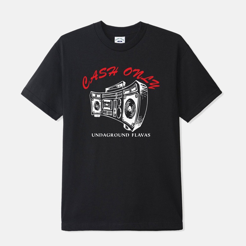 Cash Only – Boombox T-Shirt – Black