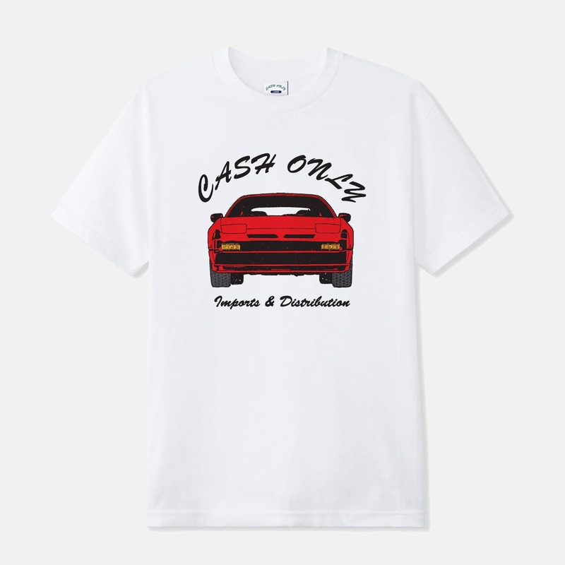 Cash Only – Car T-Shirt – White