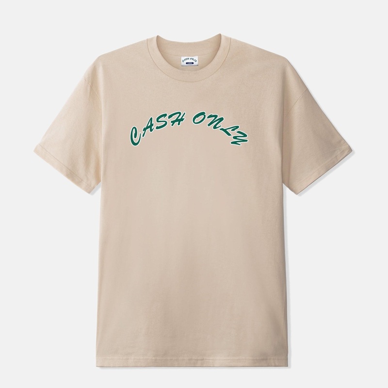 Cash Only – Logo T-Shirt – Sand