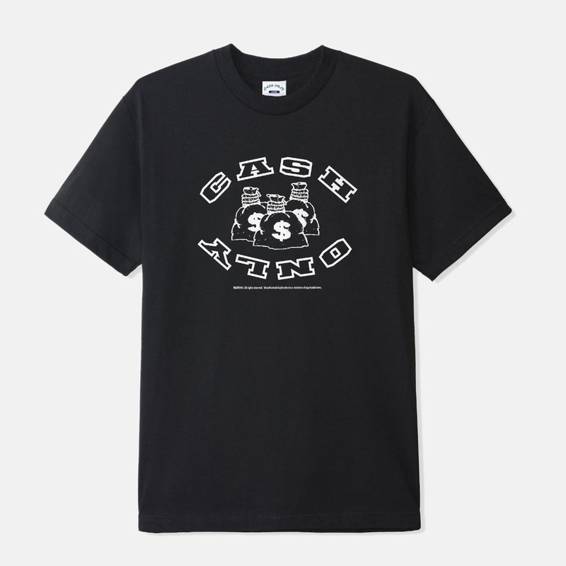 Cash Only – Money Bag T-Shirt – Black