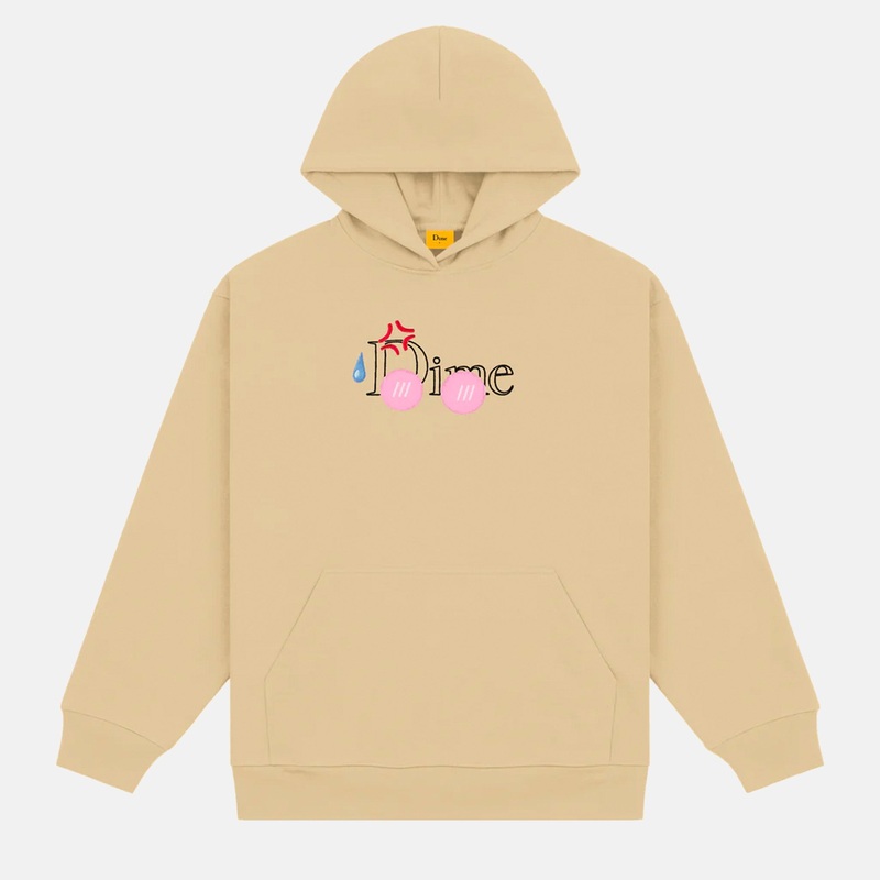 Dime MTL – Classic Senpai Pullover Hooded Sweatshirt – Sand