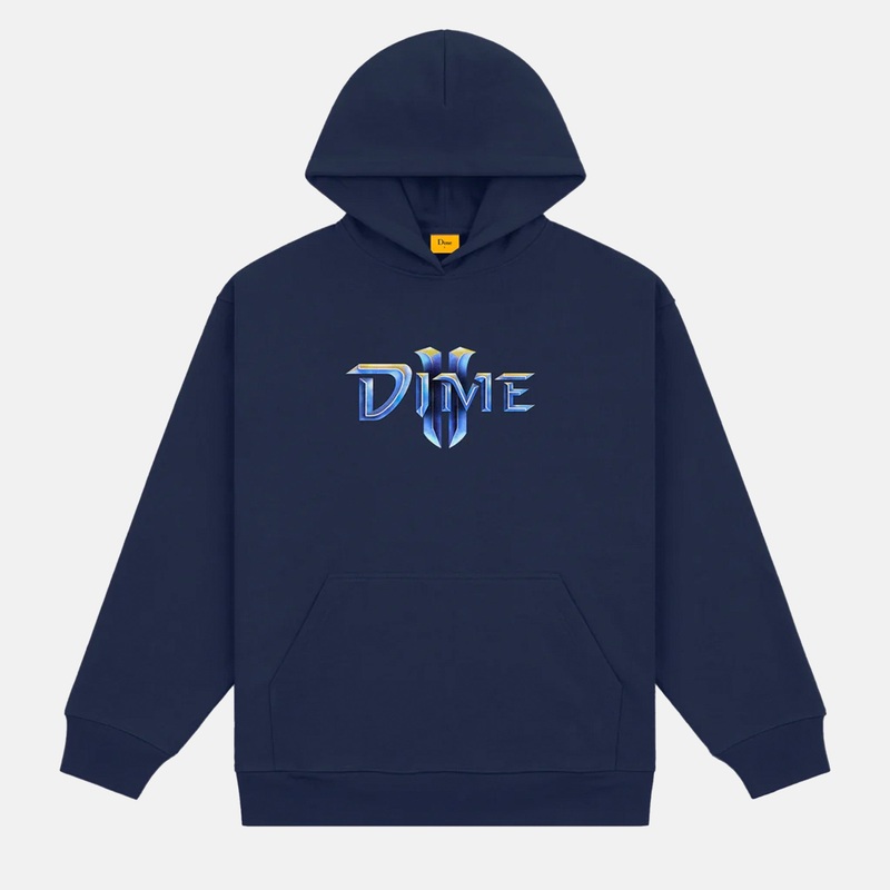 Dime MTL – Terran Pullover Hooded Sweatshirt – Navy