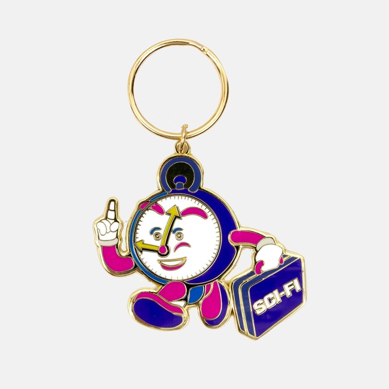 Sci-Fi Fantasy – Time Travel Keychain – Gold