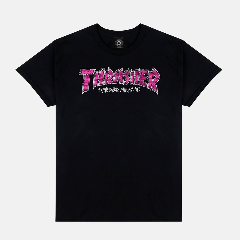 Thrasher Magazine – Brick T-Shirt – Black