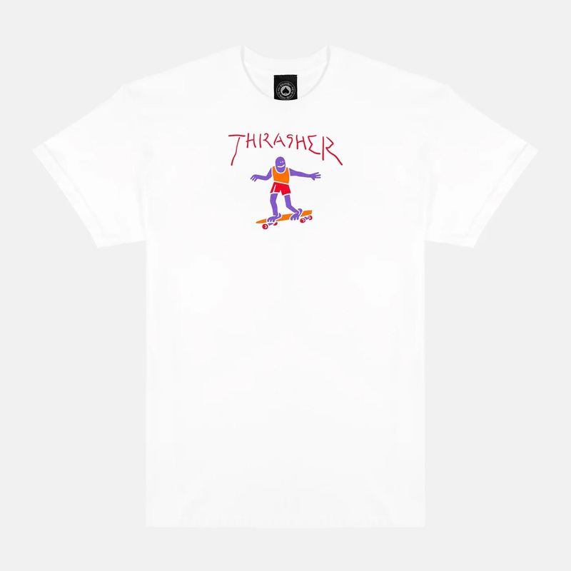 Thrasher Magazine – Gonz Fill Logo T-Shirt – White