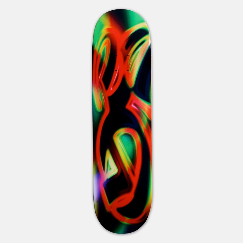 Yardsale – 8.25 Spray Skateboard Deck – Green / Yellow