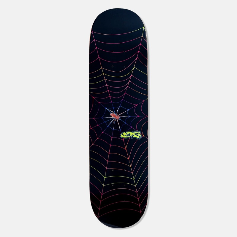 Yardsale – 8.375 Spider Web Skateboard Deck (Black)