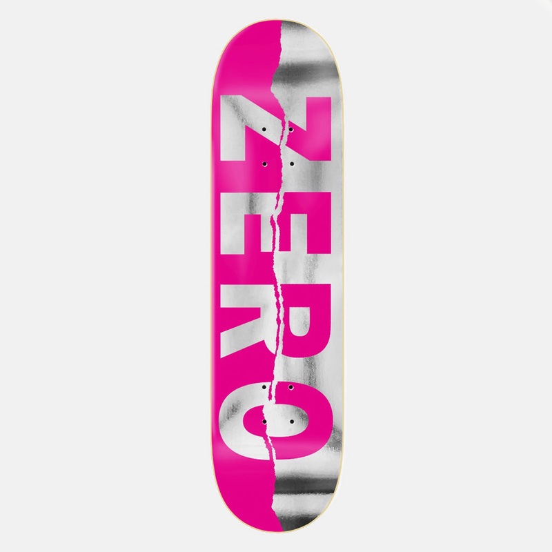 Zero Skateboards – 8.25 Ripped Army Skateboard Deck – Pink / Foil