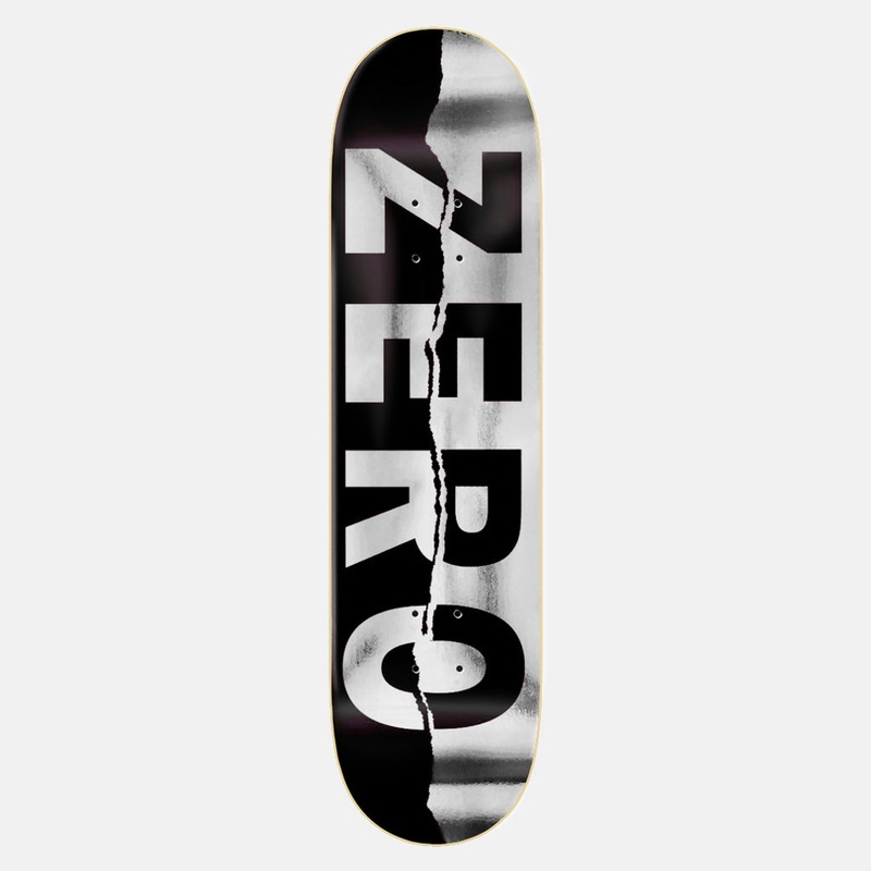 Zero Skateboards – 8.5 Ripped Army Skateboard Deck – Black / Foil
