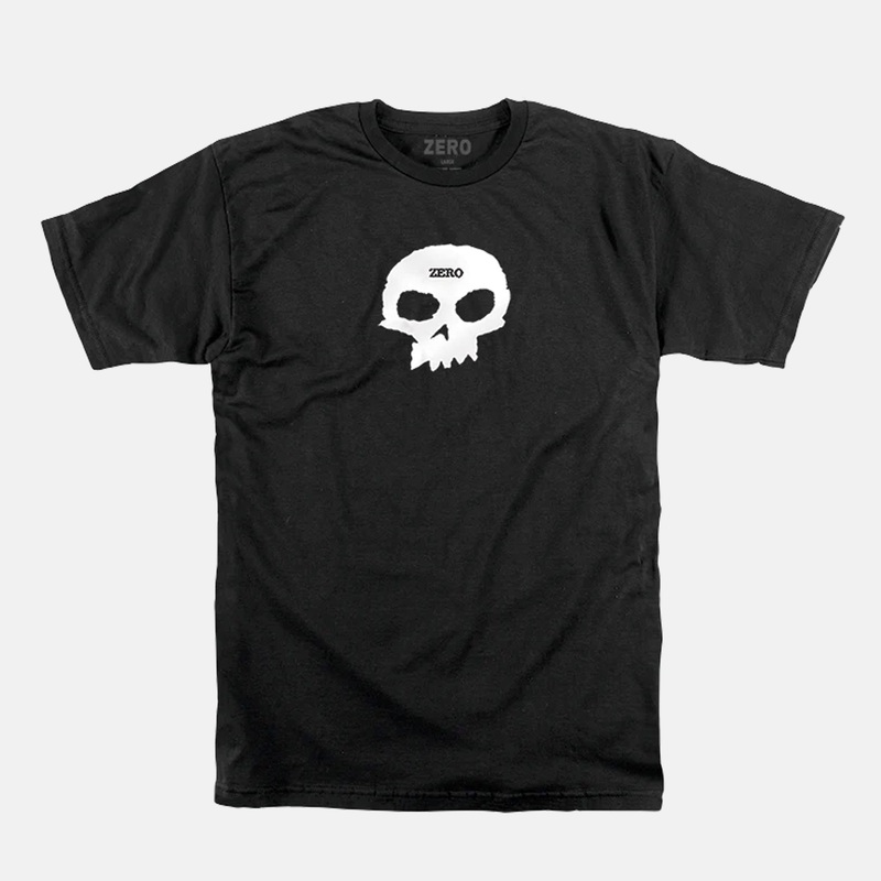 Zero Skateboards – Single Skull T-Shirt – Black