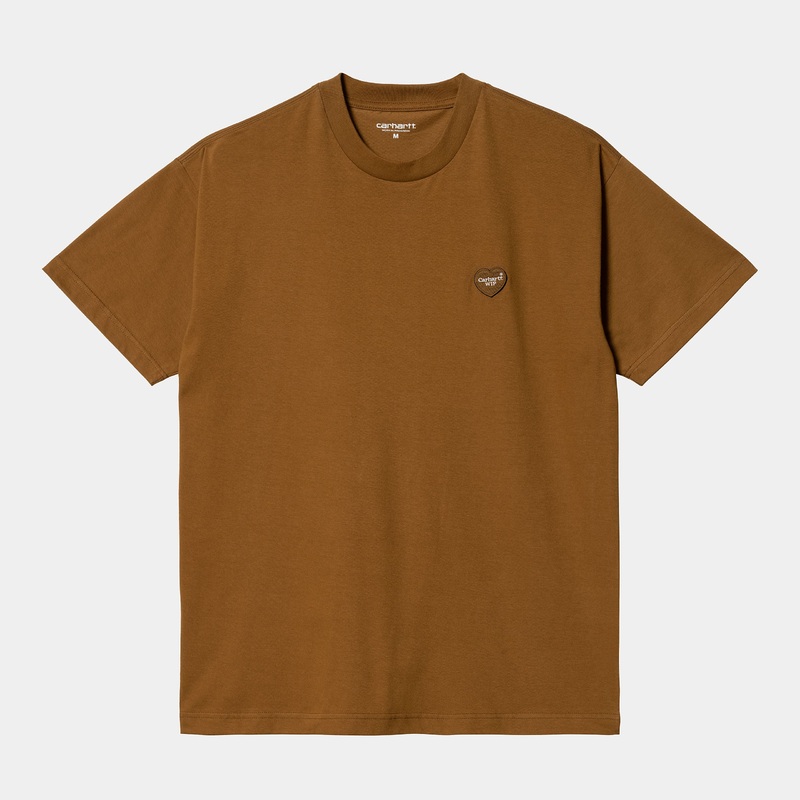 Carhartt WIP – Heart Patch T-Shirt – Deep Hamilton Brown