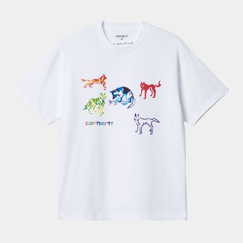 Carhartt WIP – Ollie Mac Huskies T-Shirt – White