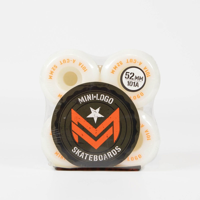 Mini Logo – 52mm 101a A-Cut 2 Skateboard Wheels – White