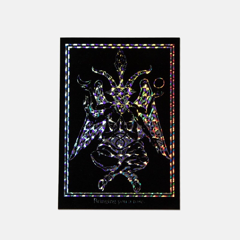 Welcome Skateboards – Bapholit Prismatic Foil Sticker – Multi