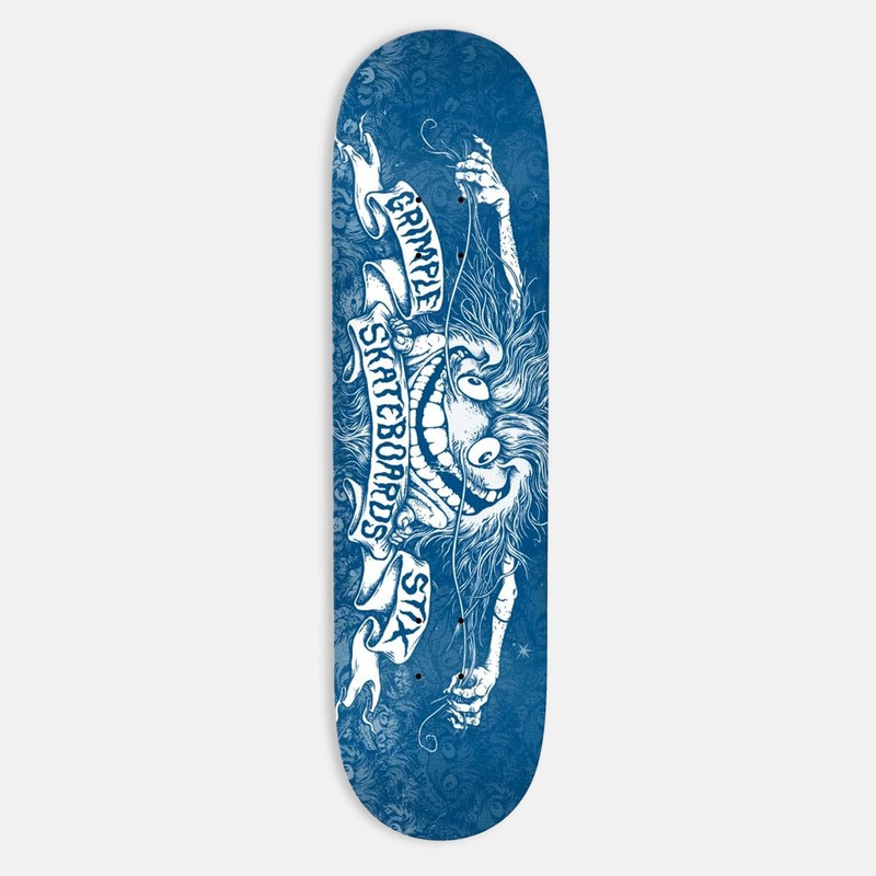 Anti Hero Skateboards – 8.06 Grimplestix Skateboard Deck – Blue / White