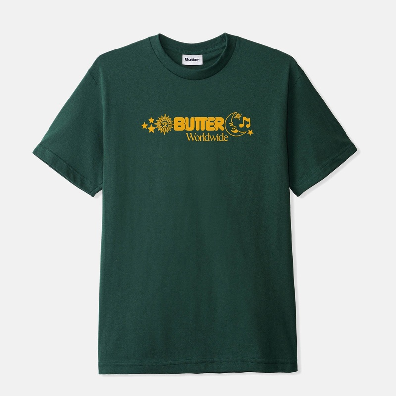 Butter Goods – Zodiac T-Shirt – Dark Forest