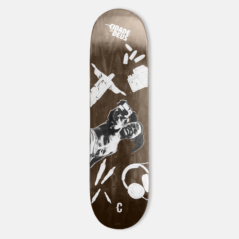 Clown Skateboards – 8.25 City of God Clownz Skateboard Deck – Brown