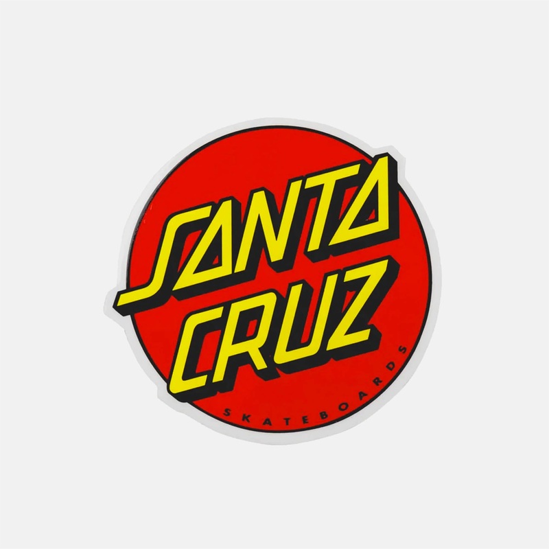Santa Cruz – Classic Dot 3 Sticker – Red