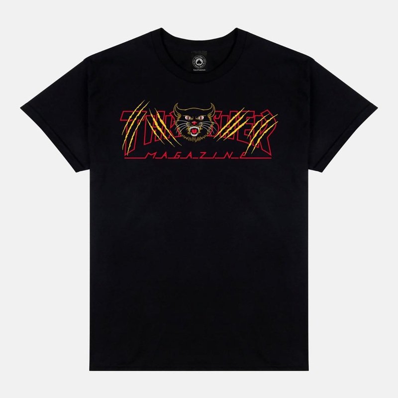 Thrasher Magazine – Gato T-Shirt – Black