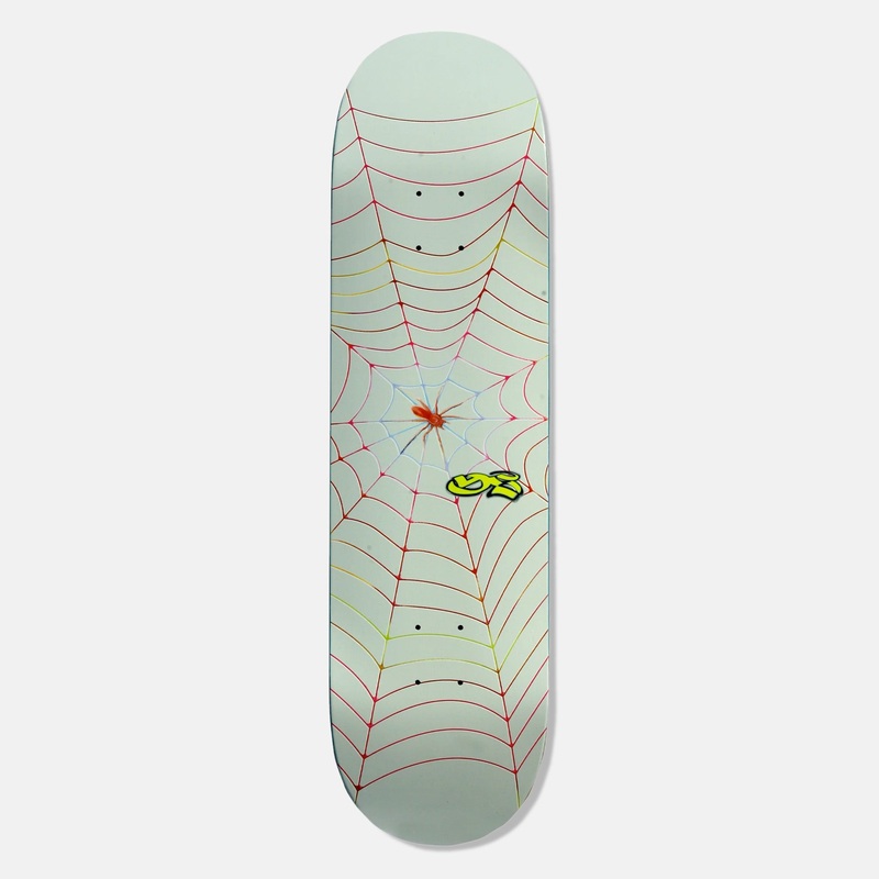 Yardsale – 8.5 Spider Web Skateboard Deck (Grey)