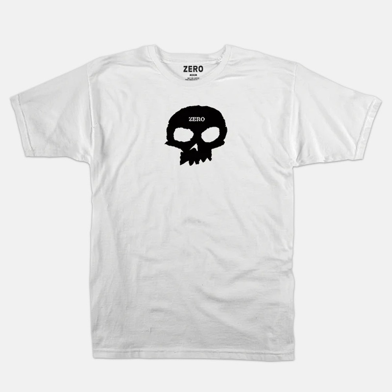 Zero Skateboards – Single Skull T-Shirt – White