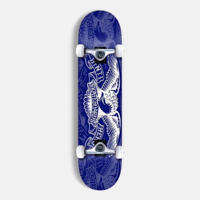 Anti Hero Skateboards – 7.5 Repeater Eagle Complete Skateboard – Blue / White