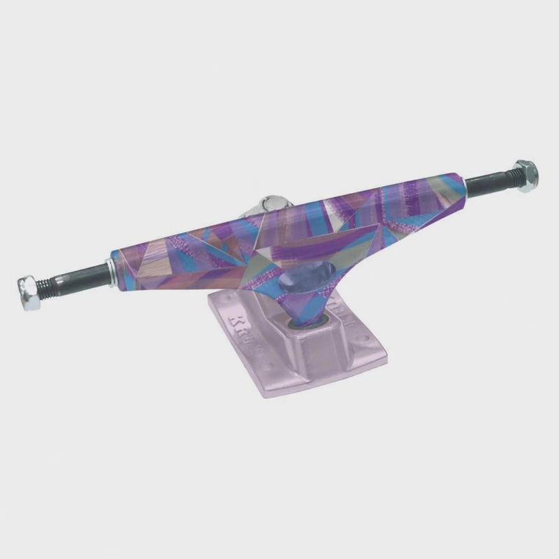 Krux Trucks – (Single) 8.0 K5 Nora Vasconcellos Triangle Standard Skateboard Truck – Purple