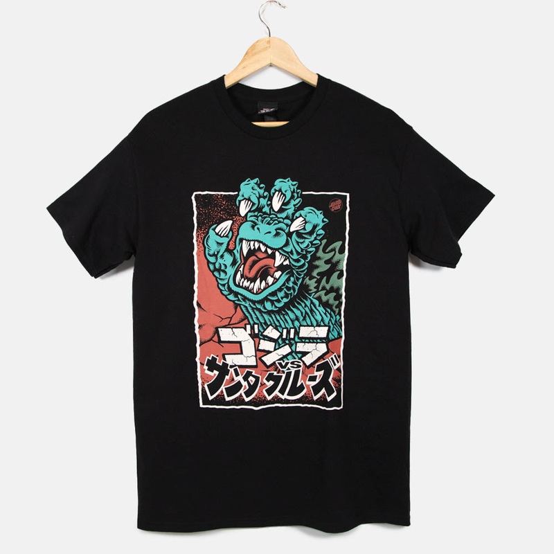 Santa Cruz – Godzilla Hand Front T-Shirt – Black