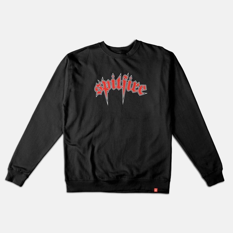 Spitfire – Venom Crewneck Sweatshirt – Black / Red / White