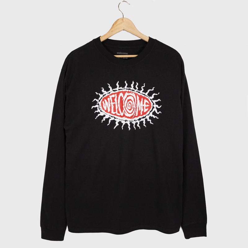 Welcome Skate Store – Courtney Longsleeve T-Shirt – Faded Black